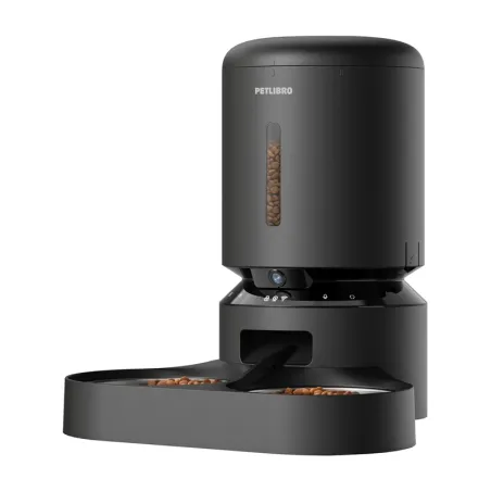 Petlibro Granary camera food dispenser with double bowl, 5L (black)